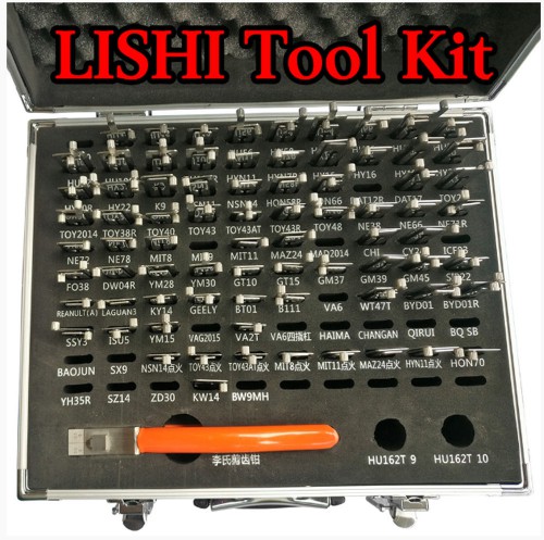 100% Original LISHI 2 in 1 Auto Pick and Decoder Locksmith Kit Including 77pcs