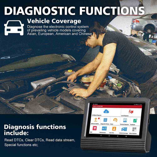 2023 Version Launch X431 V 8inch Tablet Wifi Bluetooth Bi-directional Full System Diagnostic Tool