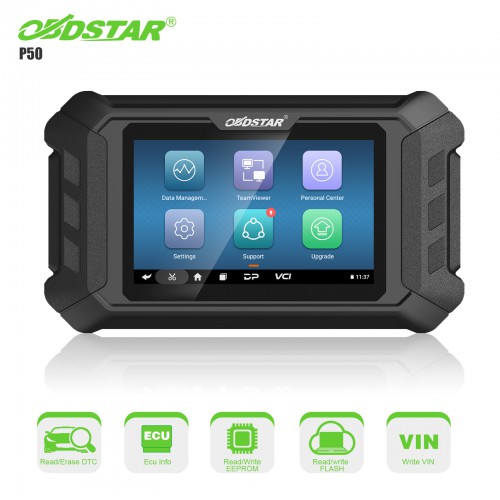 2024 OBDSTAR P50 Airbag Reset Tool SRS Reset Equipment Covers 51 Brands and Over 7200 ECU Part No.