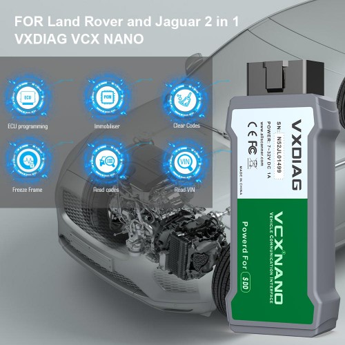 [UK/EU Ship] VXDIAG VCX NANO for Land Rover and Jaguar with JLR SDD Software