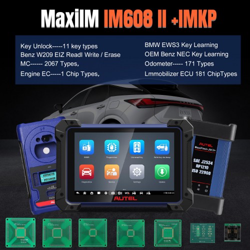 [2024 Full Version] [UK In Stock] Autel MaxiIM IM608 PRO II (Autel IM608 II) Full Kit Plus IMKPA Accessories with Free G-Box2 APB112