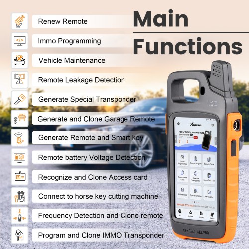 [UK In Stock] 2024 Newest Xhorse VVDI Key Tool Max PRO Combines Key Tool Max and Mini OBD Tool Functions Adds Voltage and Leakage Current Function