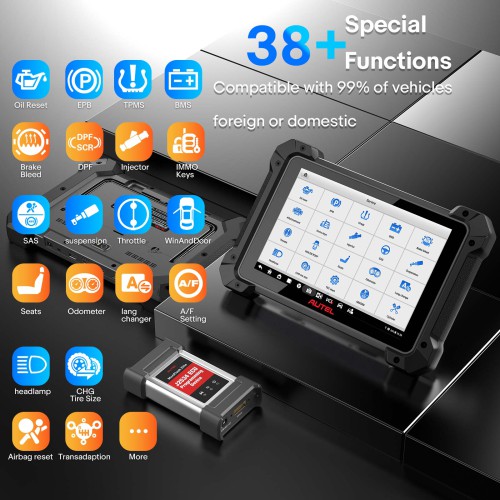 [UK In Stock] 2024 Newest Autel MaxiCOM MK908 PRO II Automotive Diagnostic Tablet Support SCAN VIN and Pre&Post Scan Tool