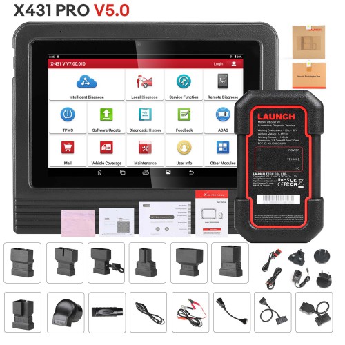 2024 Launch X431 V V5.0 (X431 Pro V5.0) Wifi/Bluetooth Diagnostic Tool with DBScar VII Supports CAN FD DoIP ECU Coding 37 Special Functions