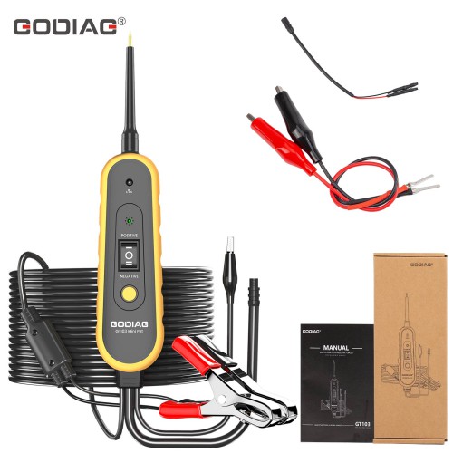 GODIAG GT103 Simple Version Mini Pirt Electric Circuit Tester Vehicles Electrical System Diagnosis/ Fuel Injector Testing/ Relay Testing