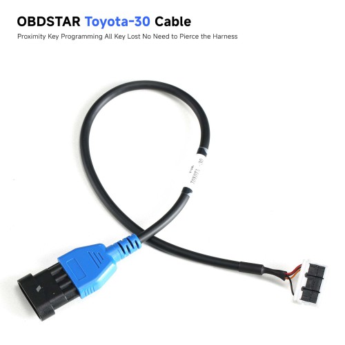 OBDSTAR Toyota 30-PIN Cable for 4A 8A-BA Proximity All Keys Lost Bypass PIN Used with X300 DP Plus/X300 Pro4/ Autel IM508 IM608/ AVDI